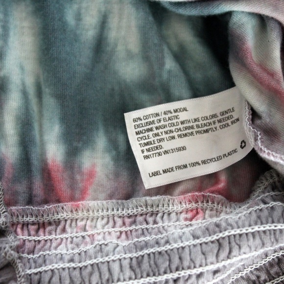 Handmade tie dye surplus sleeveless blouse by Hue Revival - Picture 8 of 12